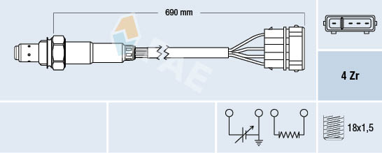 Lambda-sonde FAE 77128