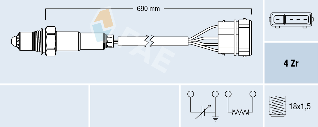 Lambda-sonde FAE 77128