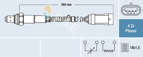 Lambda-sonde FAE 77153