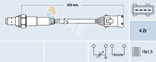 Lambda-sonde FAE 77162