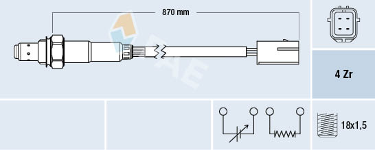 Lambda-sonde FAE 77214