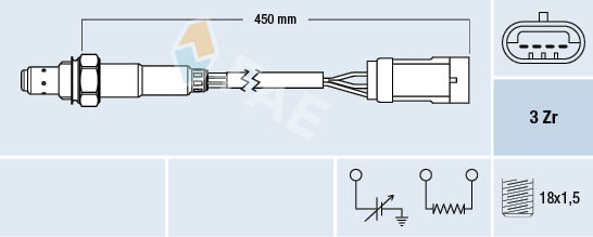 Lambda-sonde FAE 77222