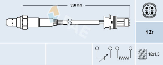 Lambda-sonde FAE 77243