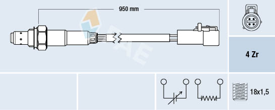 Lambda-sonde FAE 77262