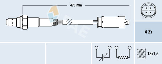 Lambda-sonde FAE 77326