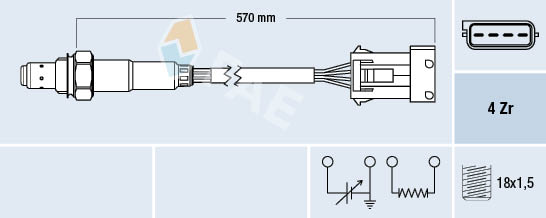 Lambda-sonde FAE 77340