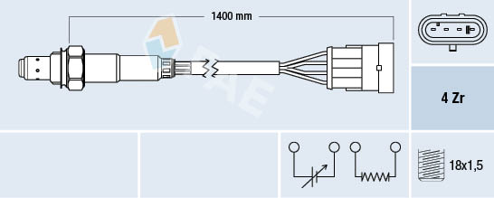 Lambda-sonde FAE 77364