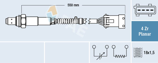 Lambda-sonde FAE 77410