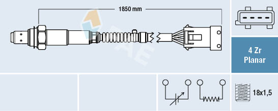 Lambda-sonde FAE 77412