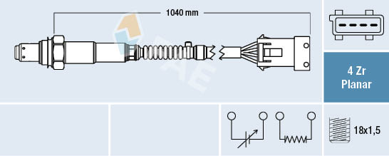 Lambda-sonde FAE 77414