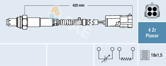 Lambda-sonde FAE 77429