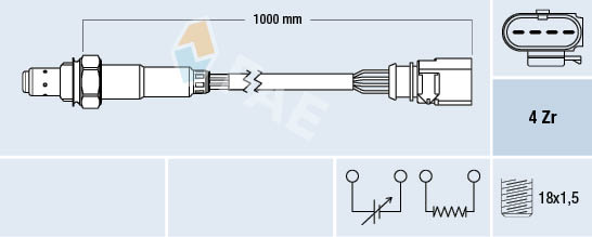 Lambda-sonde FAE 77459