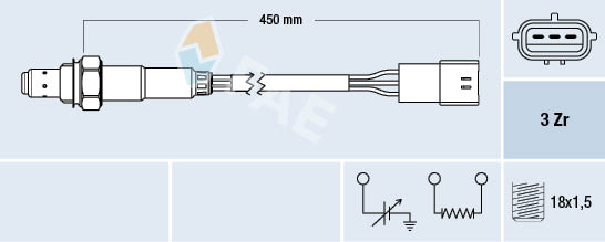 Lambda-sonde FAE 77466