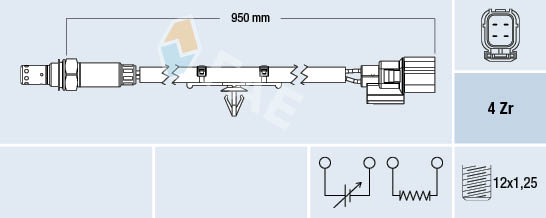 Lambda-sonde FAE 77558