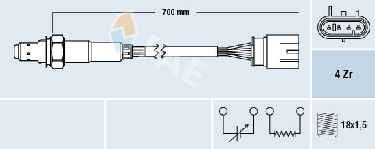 Lambda-sonde FAE 77587