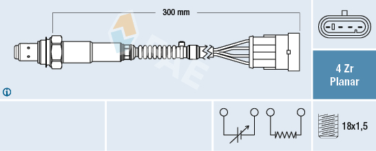 Lambda-sonde FAE 77641