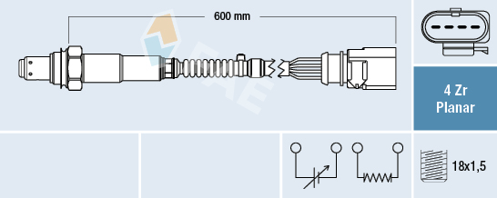 Lambda-sonde FAE 77704