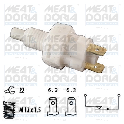 Remlichtschakelaar Meat Doria 35003