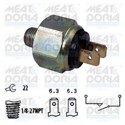 Remlichtschakelaar Meat Doria 35018