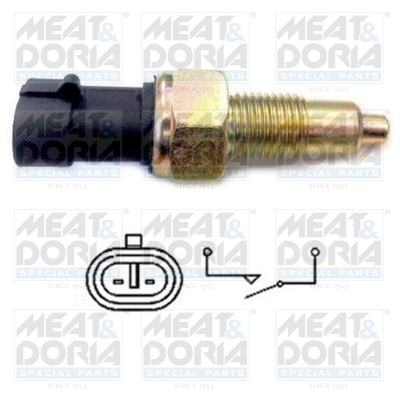 Achteruitrijlichtschakelaar Meat Doria 36002