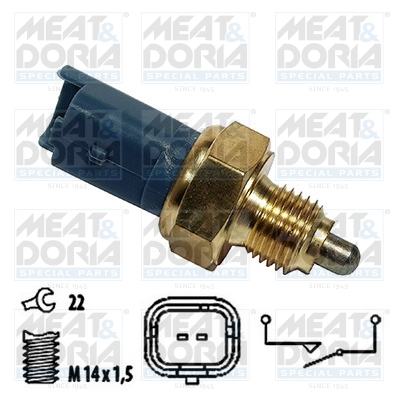 Achteruitrijlichtschakelaar Meat Doria 36011