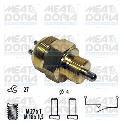 Achteruitrijlichtschakelaar Meat Doria 36028