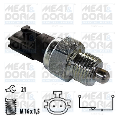 Achteruitrijlichtschakelaar Meat Doria 36042