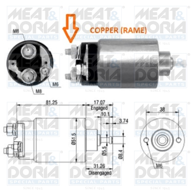 Starter magneetschakelaar Meat Doria 46007