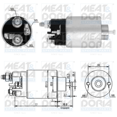 Starter magneetschakelaar Meat Doria 46014