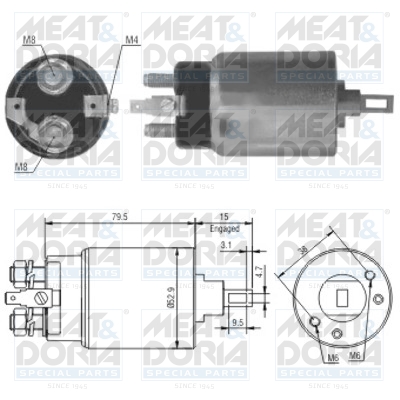 Starter magneetschakelaar Meat Doria 46022