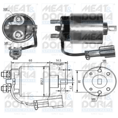 Starter magneetschakelaar Meat Doria 46023