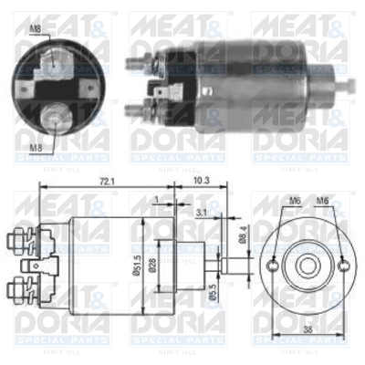 Starter magneetschakelaar Meat Doria 46027