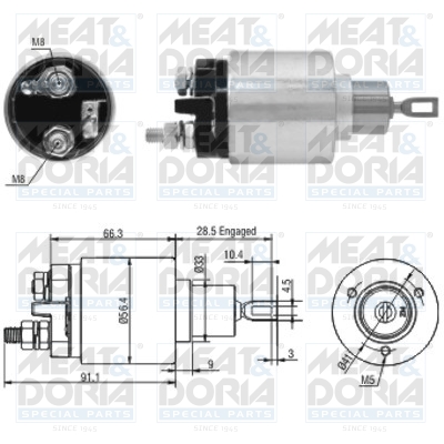 Starter magneetschakelaar Meat Doria 46033