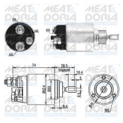 Starter magneetschakelaar Meat Doria 46034