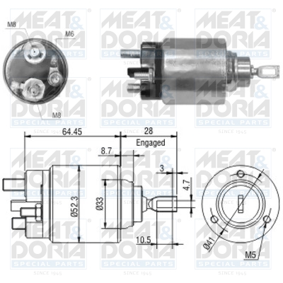 Starter magneetschakelaar Meat Doria 46040