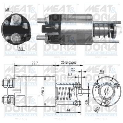 Starter magneetschakelaar Meat Doria 46045