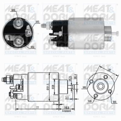 Starter magneetschakelaar Meat Doria 46058