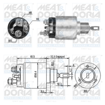 Starter magneetschakelaar Meat Doria 46064