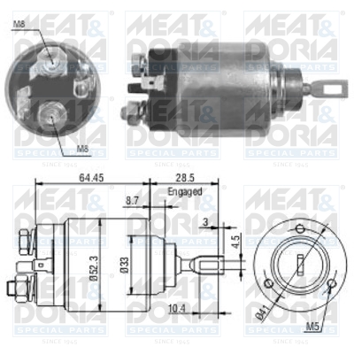 Starter magneetschakelaar Meat Doria 46071