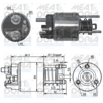 Starter magneetschakelaar Meat Doria 46076