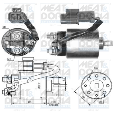 Starter magneetschakelaar Meat Doria 46088