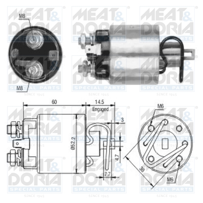 Starter magneetschakelaar Meat Doria 46089