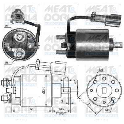 Starter magneetschakelaar Meat Doria 46090