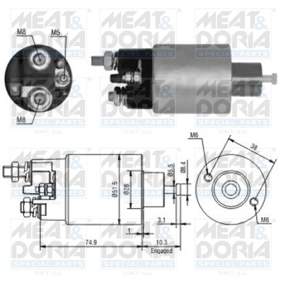 Starter magneetschakelaar Meat Doria 46099