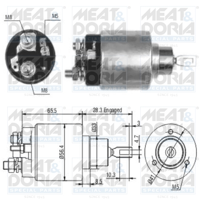 Starter magneetschakelaar Meat Doria 46106