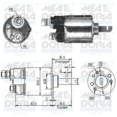 Starter magneetschakelaar Meat Doria 46112