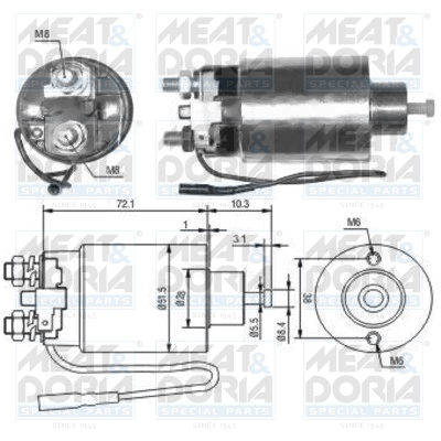 Starter magneetschakelaar Meat Doria 46127