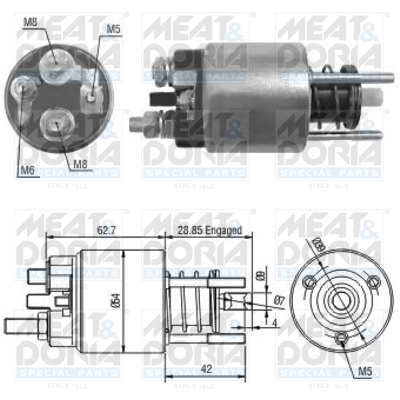 Starter magneetschakelaar Meat Doria 46128