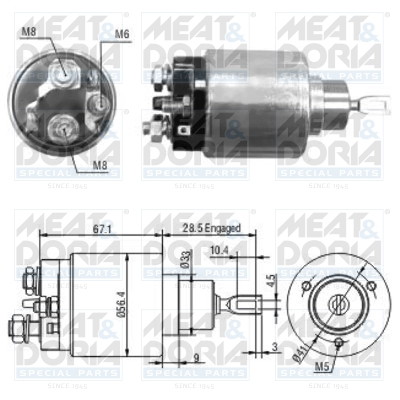 Starter magneetschakelaar Meat Doria 46138