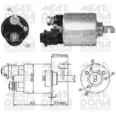 Starter magneetschakelaar Meat Doria 46140